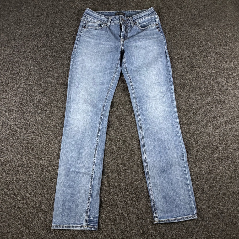 Silver Jeans Co. Jeans Womens 29 (29x30) Suki Straight Blue Light Wash EUC